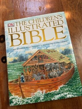 The  DK Illustrated Bible Hardcover Book - Colorful Illustrated Cover